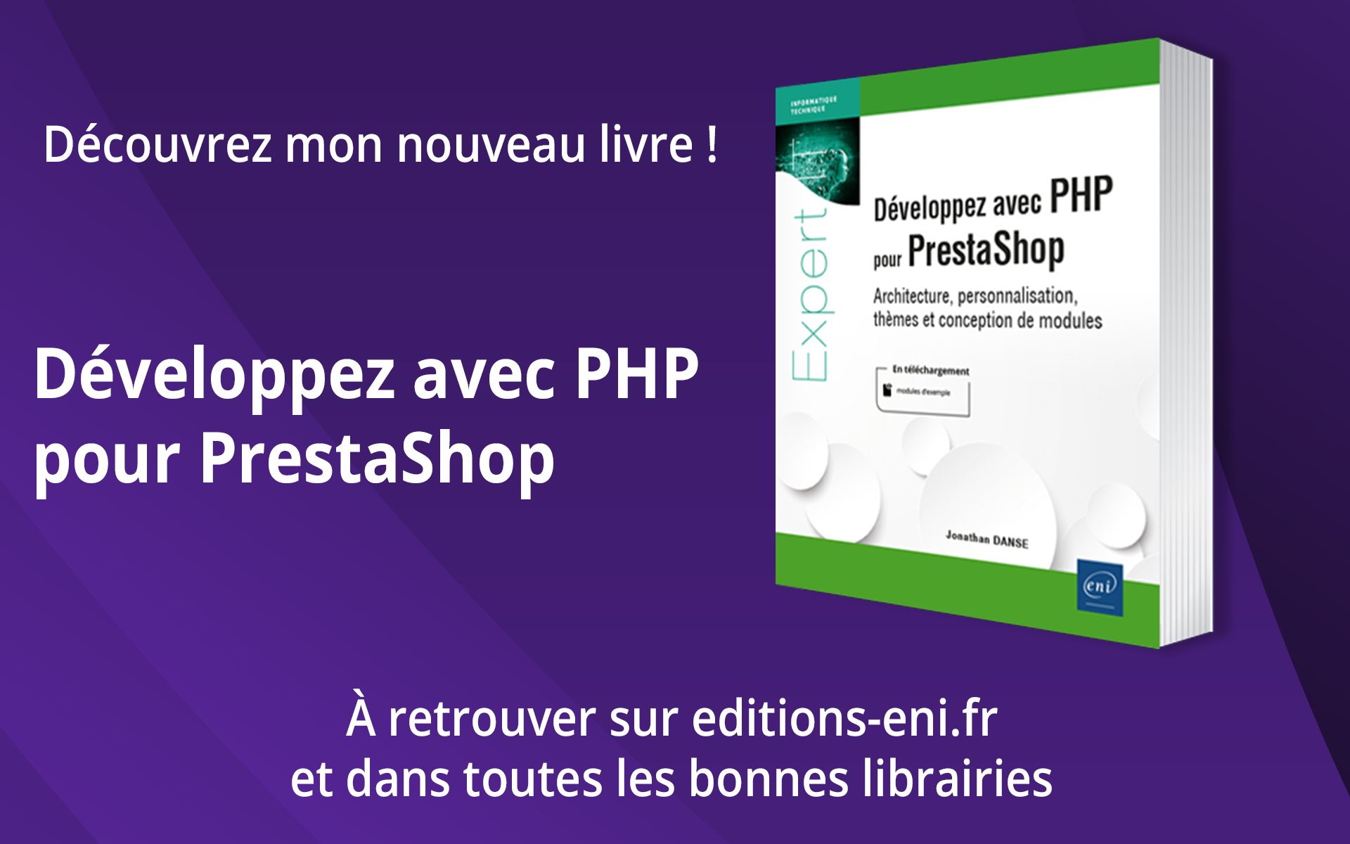 Présentation du livre "Développez avec PHP pour PrestaShop"